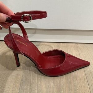 Pretty Little Thing Red Patent Leather Heels